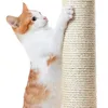 A cat is scratching a scratching post. Produktbild-Vorschau