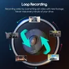A diagram illustrating the loop recording feature of a dashcam, with circular arrows and inset images of cars. Náhled obrázku produktu