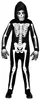 Halloween UV Scheletro Bambini Costume | Nero Bianco Anteprima dell’immagine prodotto 1