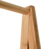 A close-up view of the joint between a horizontal bamboo rod and two vertical bamboo legs of a clothing rack. Anteprima dell’immagine prodotto
