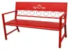 DanDiBo Gartenbank Metall Wetterfest Rot 120 cm 2 Sitzer Produktbild-Vorschau 12