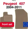 Beige Vordermatten für: Peugeot 407 Coupé, Limousine, Produktbild-Vorschau 16