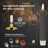 Stabkerzen LED mit Timer GRAU 2er indoor mit Timer Funktion Produktbild-Vorschau 5