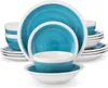 Lucenzo Service de table - 32 pièces - 8 personnes - Bleu - Voir les images du produit 1