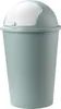 A studio shot of a pastel green trash can with a white lid. Produktbild-Vorschau