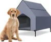 TRMLBE 2-in-1 Hundehütte L Größe Kundehütte outdoor, 130 x Produktbild-Vorschau 1