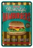Blechschild Essen 12x18cm Hamburgers enjoy our Homestyle Produktbild-Vorschau 1