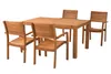 Merxx Gartenmöbel Set Batavia 5tlg., 4 Stapelsessel, Produktbild-Vorschau 7