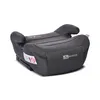 A dark gray car seat booster for children, shown from a side angle on a white background. Náhľad obrázku produktu