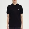 Fred Perry Polo schwarz einfarbig Baumwolle Produktbild-Vorschau 9
