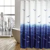 Duschvorhang MSV MÖWEN Textil 180 x 200 cm blau weiß 149298 Produktbild-Vorschau 6