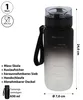 Trinkflasche 650ml Sport PET PP PE 7x24cm schwarz weiß Produktbild-Vorschau 2