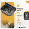 Granitan | Wirtschaftsspüle - PARON - mit Siphon - Schwarz Produktbild-Vorschau 6