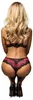 Set Tulia in due pezzi nero-rosa colore-L/XL Anteprima dell’immagine prodotto 10