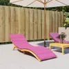 vidaXL Coussin pour chaise longue Rose Tissu Oxford Voir les images du produit 2