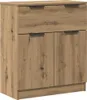 A wooden sideboard with two doors and a drawer. Náhľad obrázku produktu