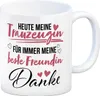 Trauzeugin Kaffeebecher mit Spruch Heute Trauzeugin ewig Produktbild-Vorschau 1