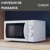 Candy Idea CMW20SMW Weiß Solo-Mikrowelle Arbeitsplatte 20 l Produktbild-Vorschau 8