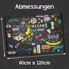Küchenmatte 80x120 cm Vinylmatte Bodenmatte Dekoration - Produktbild-Vorschau 5