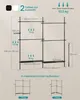 SONGMICS Kleiderständer deckenhoch, 3-stufige Garderobe, Produktbild-Vorschau 3