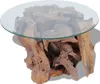 vidaXL Table basse en bois massif teck bois flotté 60 cm Voir les images du produit 3