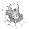 4iQ Spielhaus Hubert Gartenhaus aus Holz 226,5x176x272 cm Produktbild-Vorschau 4