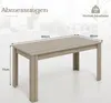 Tavolo da pranzo COSTWAY 160x80cm, tavolo grande, tavolo da Anteprima dell’immagine prodotto 3