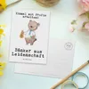 Mr. & Mrs. Panda Postkarte Bänker Leidenschaft - Weiß - Produktbild-Vorschau 3