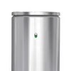A close-up view of the top portion of a silver soap dispenser with a green indicator light. Produktbild-Vorschau