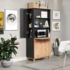 Solution Schreibtisch mit Stauraum, Homeoffice blau, Eiche Produktbild-Vorschau 15