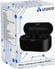 The image shows the retail packaging of Izoxis wireless headphones with a power bank. Podgląd zdjęcia produktu