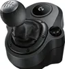 A close-up studio shot of a black Logitech G racing shifter. Produktbild-Vorschau