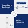 Magnetoplan Magnetowandleiste weiß 500mm mit 4 Magneten Produktbild-Vorschau 7