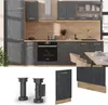 Geschirrspülblende Vicco R-Line Schwarz Beton 45 cm ohne Produktbild-Vorschau 3