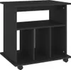 vidaXL Armadio a rotelle nero 60x45x60 cm Materiale a base Anteprima dell’immagine prodotto 1