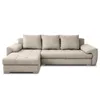 AX LIVING Manisa Wohnzimmer Couch L Form Beige mit Produktbild-Vorschau 2