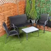 Gartenmöbel-Set: 2 Sessel, 1 Tisch, 2-Sitzer-Sofa für 4 Produktbild-Vorschau 2