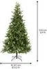 Künstlicher Weihnachtsbaum  Allison Kiefer Ø 172cm H 210cm Produktbild-Vorschau 9