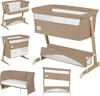A collage of different configurations and views of a baby crib/bed. Náhľad obrázku produktu