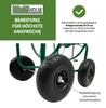 Schlauchwagen Premium 4 Vollgummiräder 92x57x78 cm Stahl, Produktbild-Vorschau 5