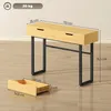 HOMCOM Konsolentisch Schmaler Flurtisch mit 2 Schubladen, Produktbild-Vorschau 3