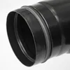 Pelletbogen 90° Ø80 mm mit Tür schwarz matt Produktbild-Vorschau 8