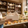KAPAK, boîte à gâteaux en carton blanc avec poignée, Voir les images du produit 5