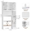 Meuble de rangement pour machine à laver et WC - Étagère de Voir les images du produit 6