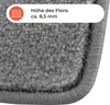 Tapis de passage Dynasty noble velours tapis de lit gris Voir les images du produit 3