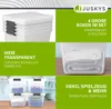 Juskys Aufbewahrungsbox mit Deckel - 4er Set Kunststoff Produktbild-Vorschau 4