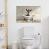 MuchoWow© Wanddeko 90x60 cm - Badezimmer Bilder Esel, Produktbild-Vorschau 6