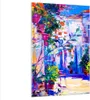 Bilder auf glas - Einteilig - Zuhause blumen straße himmel Produktbild-Vorschau 1