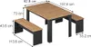 Ensemble de table à manger Vicco Sentio Anthracite/chêne Voir les images du produit 6