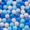 KiddyMoon plastikowe piłeczki 7cm babyblue-niebieski-perła Podgląd zdjęcia produktu 2